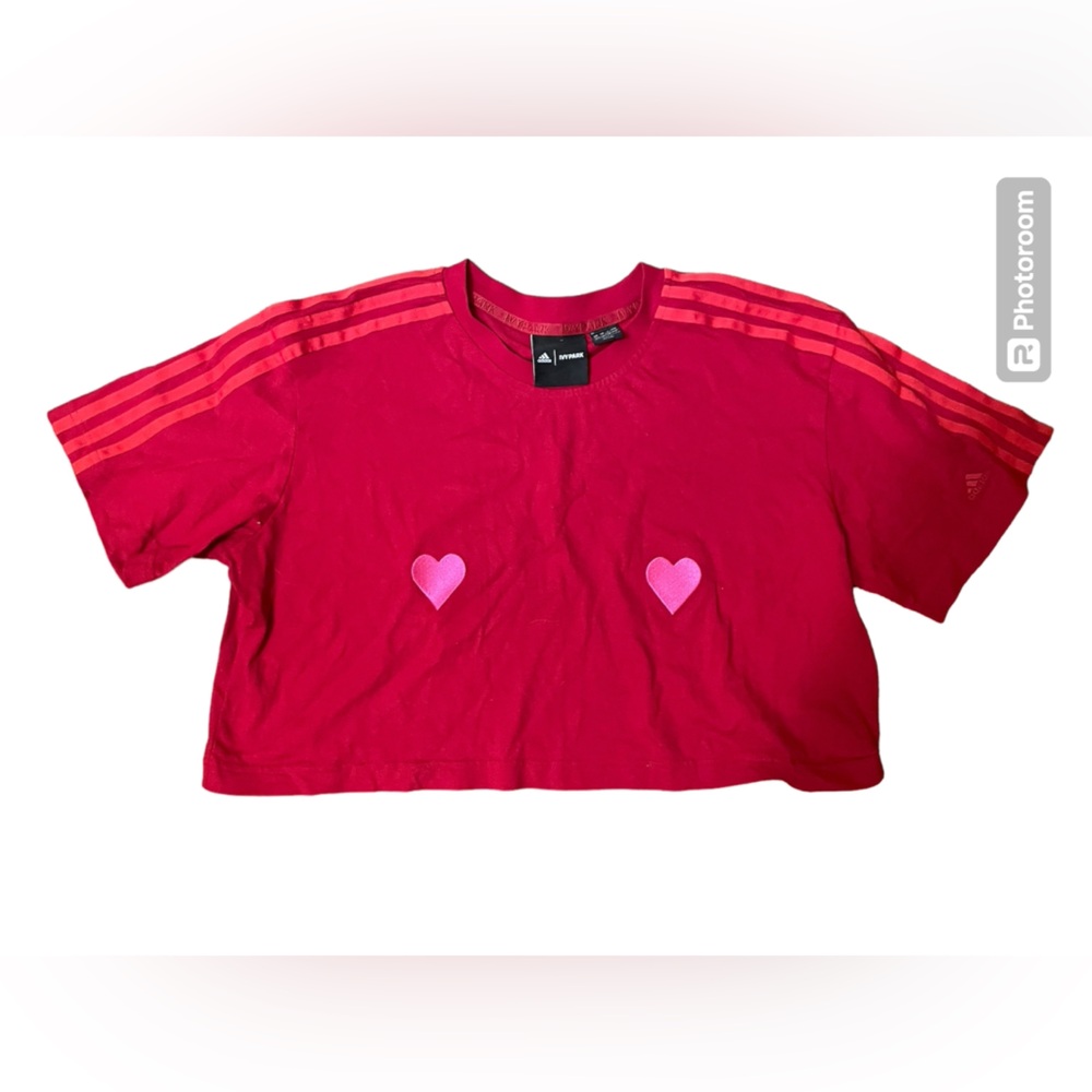 Ivy Park x Adidas Hearts Crop Tee